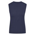 thumbnail image 4 of Débardeurs pour Femmes Mode Femmes Décontracté Sans Manches Col Rond Dames Hauts Unis Chemisiers Camisole Débardeur Femmes Chemisiers et Hauts Mode Débardeur Chemisiers pour Femmes, 4 of 7
