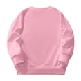 thumbnail image 5 of MIASHUI Chandail en Molleton pour Filles Hauts Imprimés Lettres Pull Col Rond, Rose, 6-7 Ans, 5 of 5
