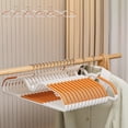 thumbnail image 1 of Meitianfacai Short Neck Hanger Non Slip Thickened Clothes Hanger Household Storage Rack Plastic Hanger Creates The Hanger Space Saving Wardrobe Universal Hanger, Orange, 1 of 1