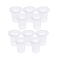 thumbnail image 1 of 10pcs Translucent Pots Slotted Mesh Soilless Culture Vegetable Net Pots Baskets Cups for Hydroponics Aquaponics Orchids, 1 of 8