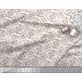 thumbnail image 3 of Soimoi Brown Poly Georgette Fabric Moroccan Damask Print Sewing Fabric Yard 52 Inch Wide, 3 of 3