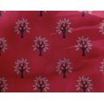 thumbnail image 4 of oneOone Georgette Viscose Fabric Floral & Flying Swan Block Printed Fabric 1 Yard 42 Inch Wide, 4 of 4