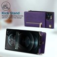 thumbnail image 2 of Wallet Case for iphone PU Zipper Wallet Smartphone Case with Card Holder & Shoulder Strap, 2 of 4