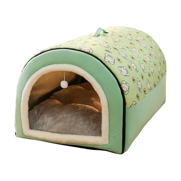 tumgatte Dog Bed House 2 Ways to Use Indoor Dog House for Cats and Small Dogs with Mat Removable and Washable Cover House and Non-Slip Bottom Cyber&Monday Deals