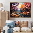 thumbnail image 1 of Designart Neo-Expressionism framed wall Art, Primal Forest in Colorful Neoexpressionism , Neo-Expressionism Large framed wall art decor, Multi-Color Traditional Gold framed wall art, Gold Frame, 1 of 5