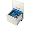 thumbnail image 3 of 18" 2 Drawer Mobile Smart Vertical File Cabinet, Pearl White, 3 of 8