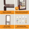 thumbnail image 3 of Floor Lamp with Shelves LED Modern Shelf Floor Lamp with USB Ports & Power Outlet Color Temperature Storage Display Wood Column Standing Tall Lamp for Living Room Bedroom Off, 3 of 3