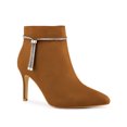 thumbnail image 1 of Unique Bargains Women's Bling Rhinestone Pointed Toe Stiletto Heels Ankle Boots Brown (Size 7.5), 1 of 7