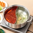 thumbnail image 1 of Elodie Shabu Pot with Divider Divided Hot Pot for Gas Stove Induction Cooktop Party 34 cm, 1 of 8