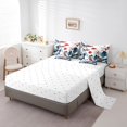 thumbnail image 4 of YST Japanese Ukiyoe 7-Piece Comforter Set, King, Koi Print, Ocean Wave, Cherry Blossoms, Traditional Ink Style, 4 of 6