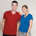 thumbnail image 2 of Kariban Mens Short Sleeve V Neck Slim Fit T-Shirt, 2 of 2