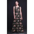 thumbnail image 4 of Bimba Robe Longue Sans Manches pour Femmes à Imprimé Floral Style Chic Maxi-Robe-Xx-Grand, 4 of 5