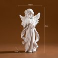 thumbnail image 4 of Cute Praying Angel Statue All White Design with Intricately Sculpted for Friend Family Neighbors Gift, 4 of 4