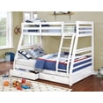 thumbnail image 2 of White Twin Over Double Wood Bunk Bed W Drawers, 2 of 2