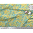 thumbnail image 2 of Soimoi Viscose Chiffon Fabric Stripe & Buttercup Floral Print Sewing Fabric Yard 42 Inch Wide, 2 of 3
