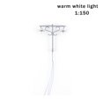 thumbnail image 3 of Model Layout Lights Double-Heads Outdoor Garden Lamps Scale Mini Miniature Lamppost Yards Table Train Street Decorations Gray（1:150）（Warm）, 3 of 9