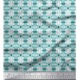 thumbnail image 1 of Soimoi Cotton Duck Fabric Diamond Shape & Filigree Damask Decor Fabric Printed Yard 42 Inch Wide, 1 of 1