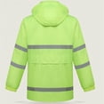 thumbnail image 4 of YOUSNH Men's Two Tier Rain Suits Rain Jacket with Pants High Visibility Reflective Rain Gear Rain Suits for Men Green_002 XXXXL, 4 of 4