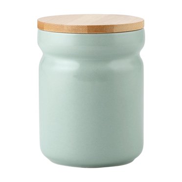 simhoa Coffee Canister Cookie Jar Tea Storage, Porcelain Kitchen Canister, Food Storage green 700ml