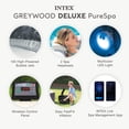 thumbnail image 3 of Intex PureSpa Greywood Deluxe Spa Set 140 Bubble Jet Hot Tub with Cover, 77"x28", 3 of 11