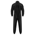 thumbnail image 4 of LiiYii Mens Long Sleeve Coverall Coverall With Zipper Pockets Fireman Mechanic Racing Uniform Black L, 4 of 5