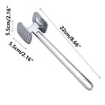 thumbnail image 1 of Aluminum Alloy Double-Sided Meat Tenderizer with Mirror-Polished Surface and Non-Slip Handle, 1 of 2