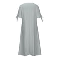 thumbnail image 4 of UPPADA Robes d'Été pour Femmes 2025 Vacances Tendance Maxi Robe d'Été Grande Taille Robes Décontractées Boutonnée Col en V Manches Courtes Robe avec Poches Vestidos Elegantes de Mujer Jour de Soldes, 4 of 6