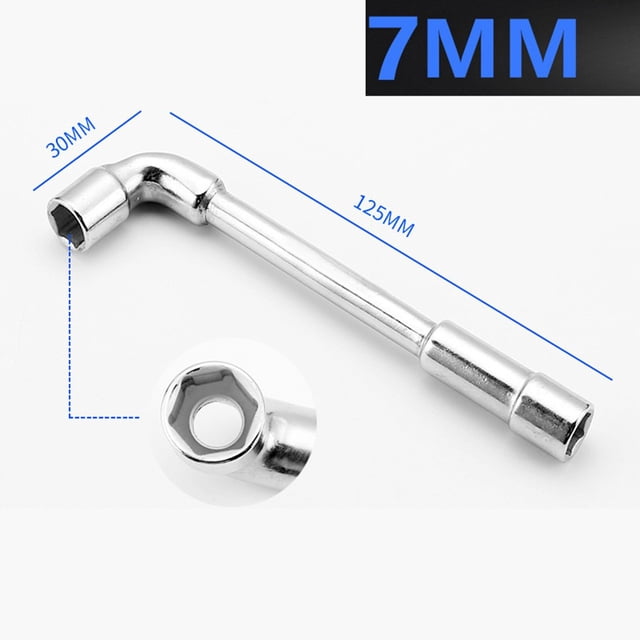 Lefu Double-head Casing Pipe Socket Wrench L-shaped Perforated Elbow 7-Shaped Hex