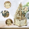 thumbnail image 2 of Puzzle Music Box Creative 3D Wooden Puzzle Model Building Kit Premium Music Box Brain Teaser Mechanical Model Kit for Kids Teens Adults Gift Birthday, 2 of 8