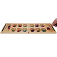 thumbnail image 3 of WE Games Folding Mancala - Solid Wood Board & Glass Stones, 3 of 11