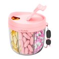 thumbnail image 2 of Cute Dispenser With 7 Large Compartments Portable Bottle Organizer With Wide Opening For Easy Use Anti Mix Organizer For Travel Container, 2 of 9