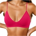 thumbnail image 2 of Jovati Soutien-gorge Quotidien pour Femmes, Style Triangle Sans Coutures et Sans Armatures avec Bretelles Fines Ajustables, Mélange Doux Polyester-Spandex, Coupe Détente à Encolure en V, Conception Respirante et Ventilée, 2 of 6