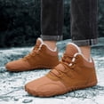 thumbnail image 4 of LSLJS Man Solid Color Drawstring Warm Cotton Boots Fleecing Intensification Snow Boots, Mens Boots, Gift for Men, 4 of 7