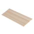 thumbnail image 1 of 10 Pcs Tiges Rondes Tige en Bois Tige Semi-Circulaire Non Finie pour Artisanat Tige à Goujon, 1 of 8