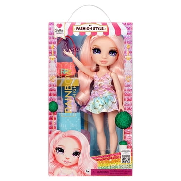 Rainbow High My Fashion Style Bella, poupée-mannequin rose de 11 po (28 cm) avec tenue originale, sac à main élégant, excellent jouet et cadeau pour les enfants de 4 à 12 ans