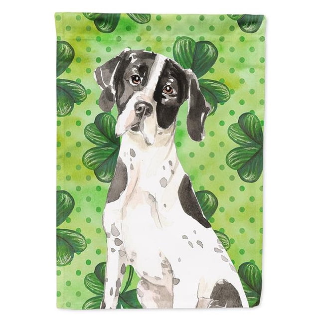 Carolines Treasures CK1806GF Shamrocks English Pointer Garden Size Flag