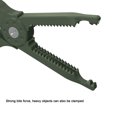 thumbnail image 4 of yeacher Multifunctional Green Fishing Pliers with Elastic Lanyard, PC Material Fish Gripper for Outdoor Angling, 245mm Foldable Design, Secure Fish Control Tool, 4 of 6