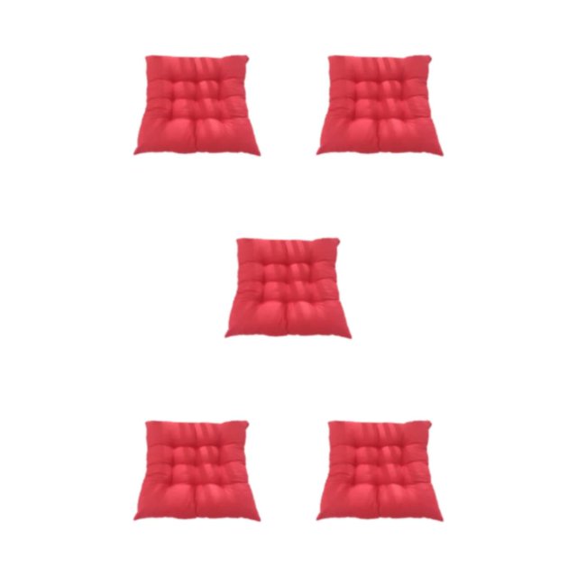 Maytalsory Coussin Respirant en Tissu Polyester Remplissage de Perles Libération de Pression Tissu Polyester Confortable et Respirant Rouge Vif 5Set