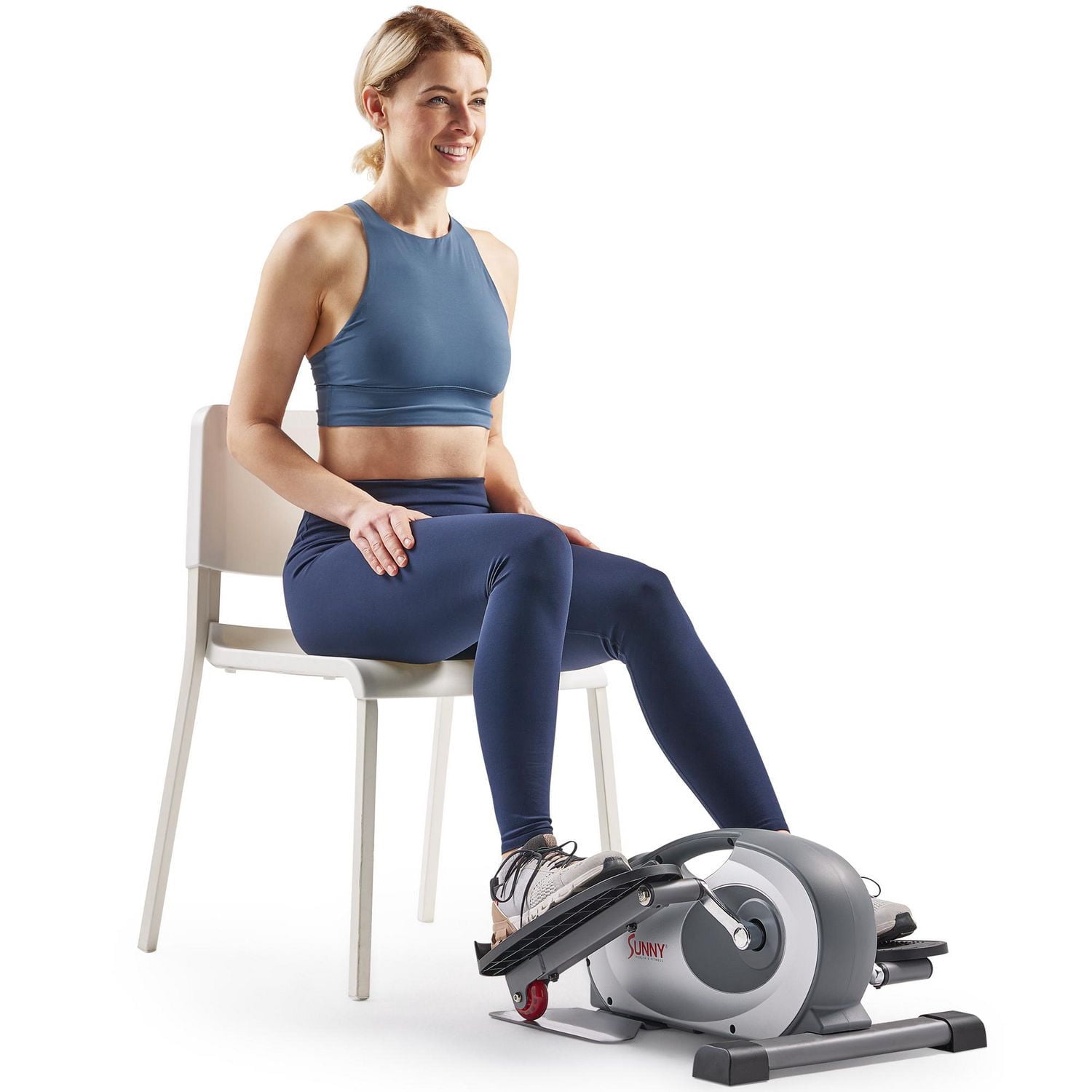 Sunny Health & Fitness Elliptique Magnétique Portable Intelligente Sous le Bureau - SF-E323017