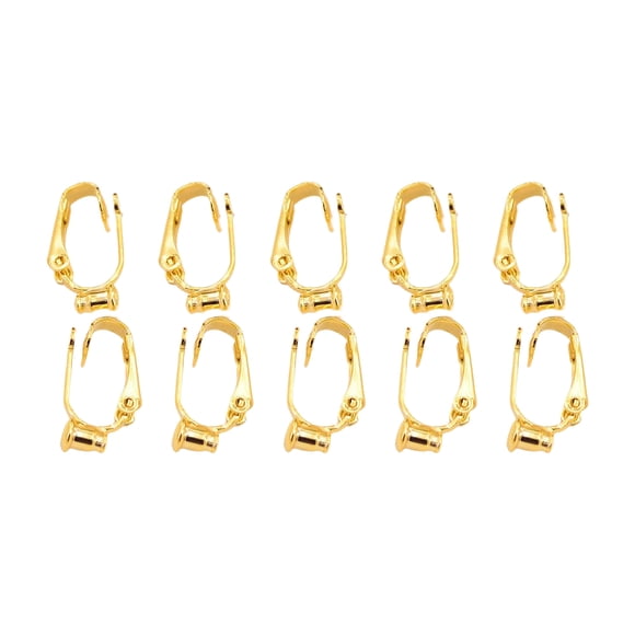 relayinert 10 Paires Convertisseur de Fil d'Oreille Réglable Fait à la Main Multiples Boucles d'Oreilles Percées à Clip Accessoires de Boucles d'Oreilles Adaptateur Fournitures Or 1 Ensemble