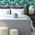 thumbnail image 2 of TOV Furniture Boba Coussin Rembourré en Velours de Style Transitionnel 9 X 9 Po, Bleu Mer, 2 of 3