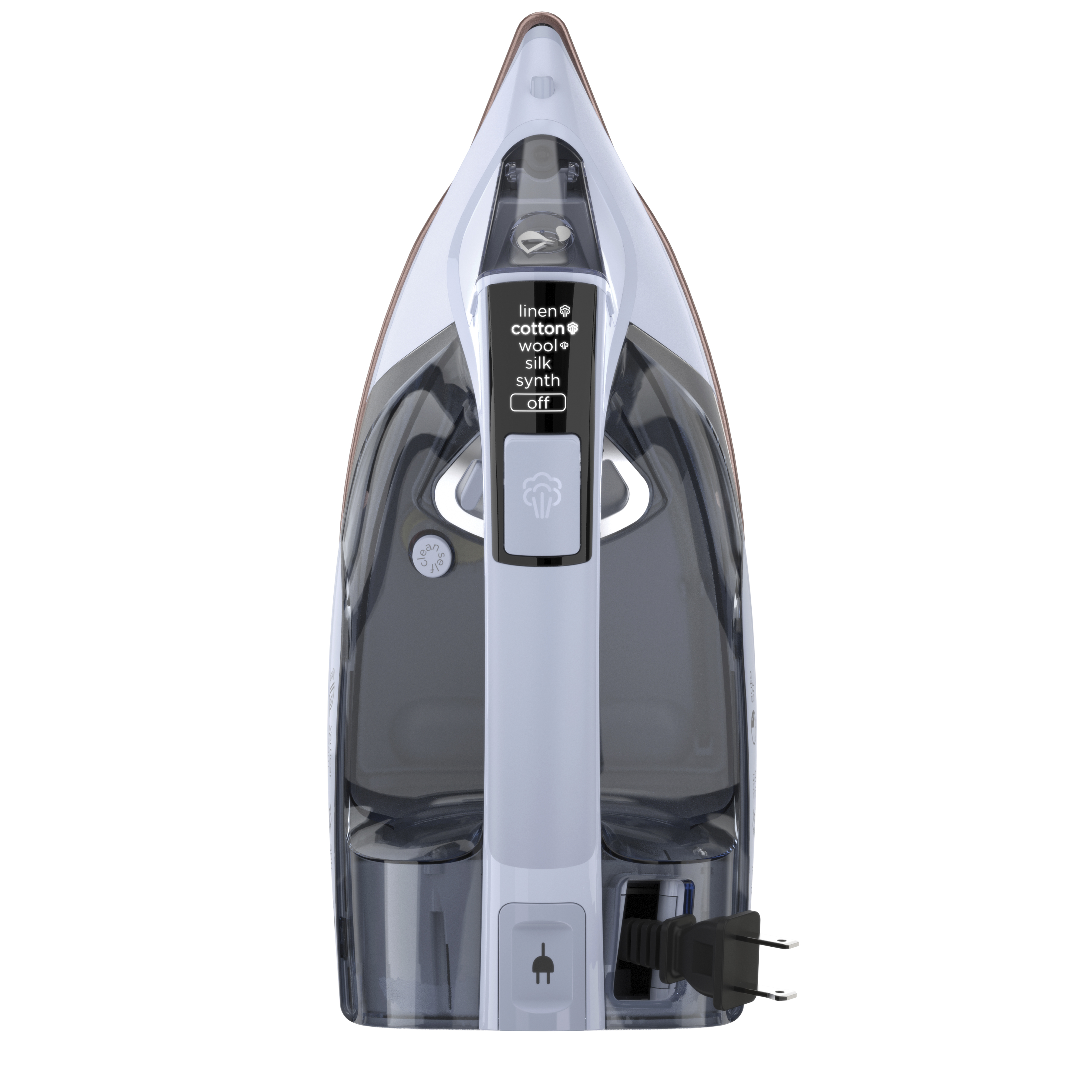 Hamilton Beach Durathon Digital Steam Iron, Nonstick Soleplate, Retractable Cord, Light Blue, 19510-CA
