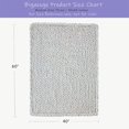 thumbnail image 2 of Chunky Knit Blanket Throw x Hand Knitted Chenille Throw Blanket Small Soft Thick Yarn Cable Knit Blanket Cute Rope Knot Crochet Throw Blankets for Couch Bed Sofa (Light ), 2 of 7