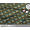 thumbnail image 3 of Soimoi polyester Crepe Fabric House Architectural Print Fabric by the Yard 42 Inch Wide, 3 of 5