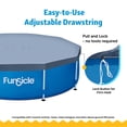 thumbnail image 4 of Funsicle 10 ft Round Above Ground Swimming Pool Cover, Gray, Adults, 4 of 6