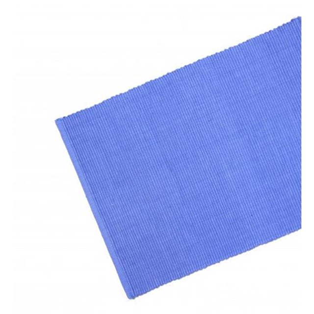 Chemin de Table Nervuré 13 x 54 Po, Bleu