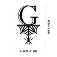 thumbnail image 1 of Spider Halloween Decoration Hang Tag Set with 26 Iron Letters 5.3 cm x 9 cm, Black Rope Included, 1 of 4