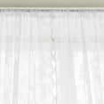thumbnail image 1 of Floral Lace Sheer Curtains - Rod Pocket Window Voile Sheer Drapes for Bedroom Kitchen Short Curtains, 1 Panel, 1 of 7