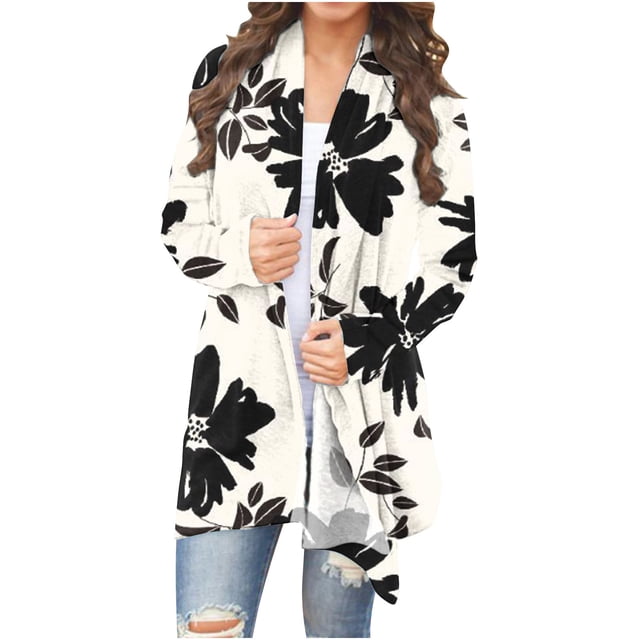 Nouveaux Hauts pour Femmes 2023 Grande Taille Mode Décontractée Imprimé Floral Col Rond Manches Longues T-shirt Blouse Pull Manches Longues pour Femmes