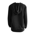 thumbnail image 5 of PVCS Casual Femmes Solide à Manches Longues Sweat à Capuche Zip Tops Dames Cardigan Manteau, 5 of 5